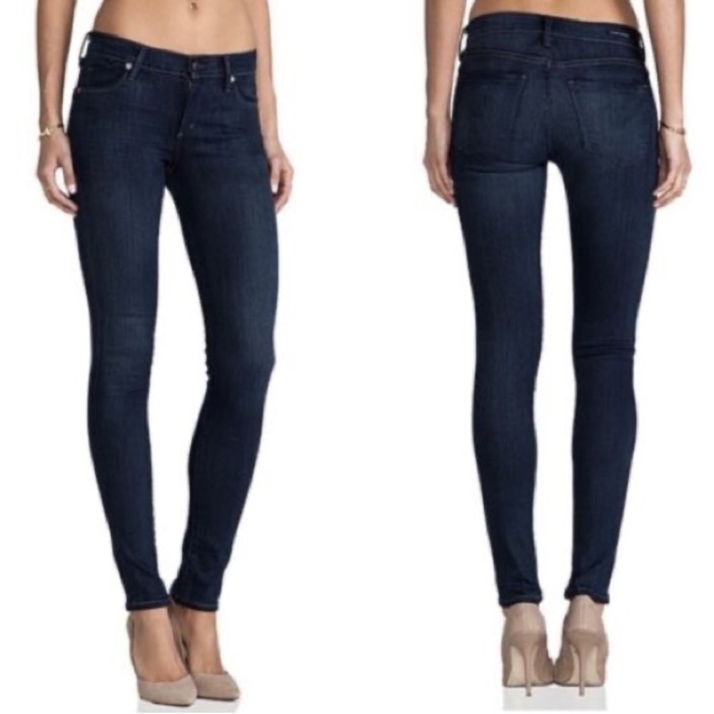 Citizens of Humanity Avedon Stretch Low-Rise Skinny Jean Dark Blue